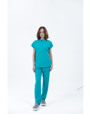 Dik Yaxalı Soft Tych Lycra dəst