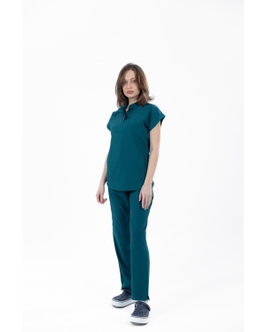 Dik Yaxalı Soft Tych Lycra dəst