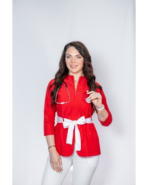 Bantlı zamoklu model qırmızı rəng