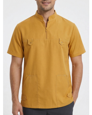 Tibbi Geyim,Kişi Tibbi Köynəyi Sarı Model F-S Kod: 11140