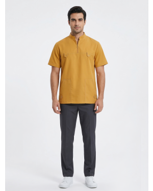 Tibbi Geyim,Kişi Tibbi Köynəyi Sarı Model F-S Kod: 11140