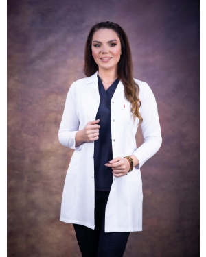 Tibbi Xalat,İngilis(klassik) Yaxalı qadın xalatı, Kod: 11222