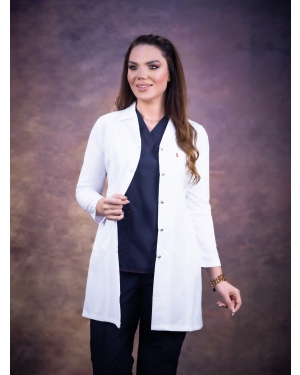 Tibbi Xalat,İngilis(klassik) Yaxalı qadın xalatı, Kod: 11222