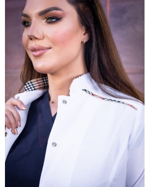 Tibbi Xalat,Burberry qadın xalatı, Kod: 11208